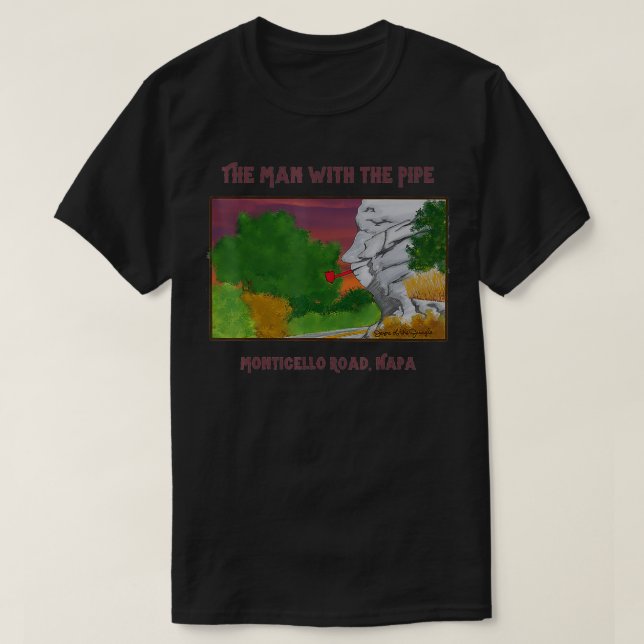 Camiseta Hombre con la siesta de arte del campo vitivinícol (Diseño del anverso)