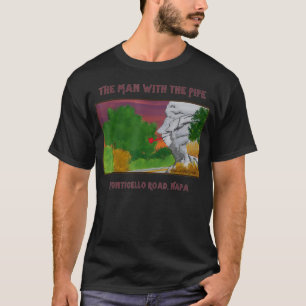 Camiseta Hombre con la siesta de arte del campo vitivinícol