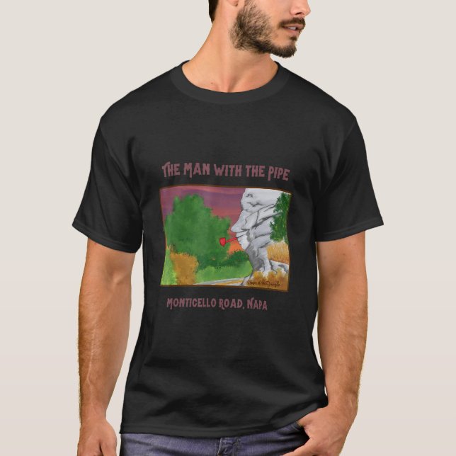 Camiseta Hombre con la siesta de arte del campo vitivinícol (Anverso)