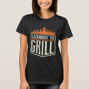 Camiseta Hombre con licencia para asar 'Logo de parche de b