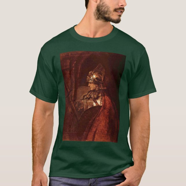 Camiseta Hombre con los brazos (Alexander el grande) por (Anverso)