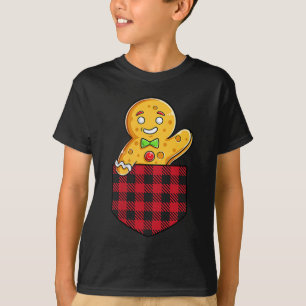 Camiseta Hombre Con Pan De Gante En Pocket Funny Navidades