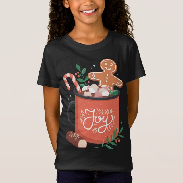 Camiseta Hombre con pan de jengibre de cacao caliente y ale (Anverso)