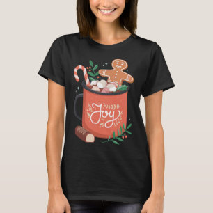 Camiseta Hombre con pan de jengibre de cacao caliente y ale