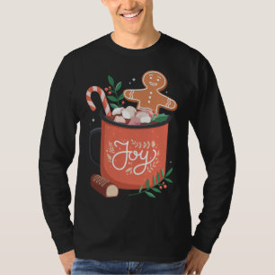 Camiseta Hombre con pan de jengibre de cacao caliente y ale