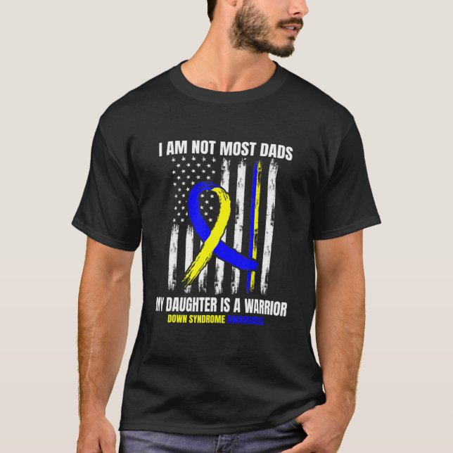 Camiseta Hombre con Síndrome de Down Conciencia Papá Hija G (Anverso)