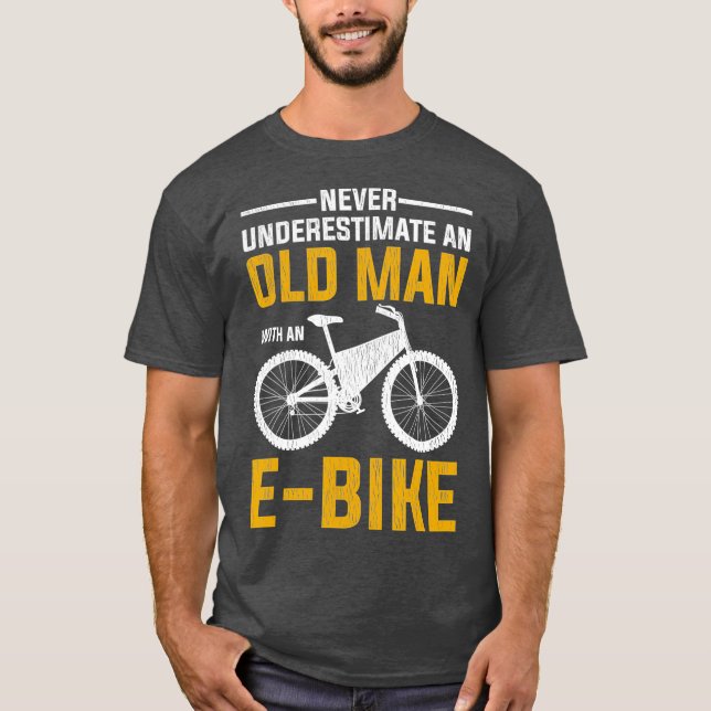 Camiseta Hombre con un curioso diseño de bicicletas eléctri (Anverso)
