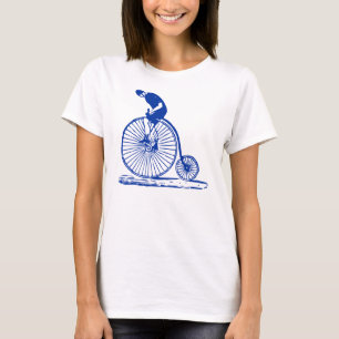 Camiseta Hombre con un penny Farthing - Naval