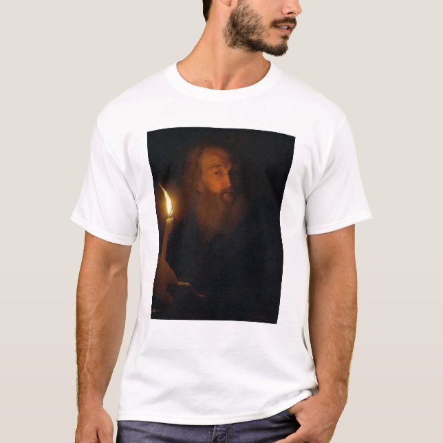 Camiseta Hombre con una vela (Anverso)