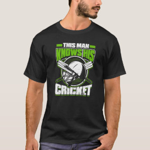 Camiseta Hombre conoce al jugador de críquet Bo