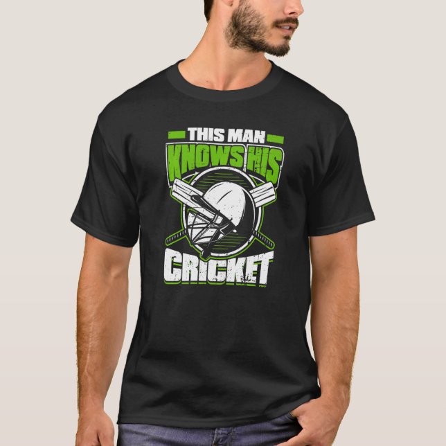 Camiseta Hombre conoce al jugador de críquet Bo (Anverso)