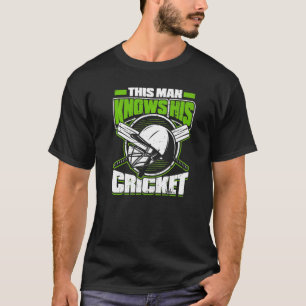 Camiseta Hombre conoce al jugador de críquet Bo