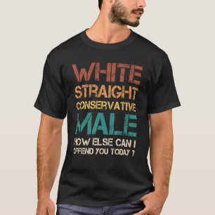 Camiseta Hombre Conservador Recto Blanco De Qué Otra Forma