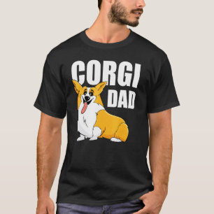 Camiseta Hombre Corgi Papá Pembroke Welsh Corgi Gráfico