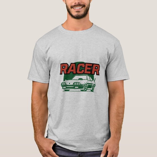 camiseta hombre corredor de coche (Anverso)