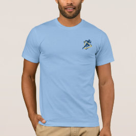 Camiseta Hombre corriendo monocromo deporte minimalista pec