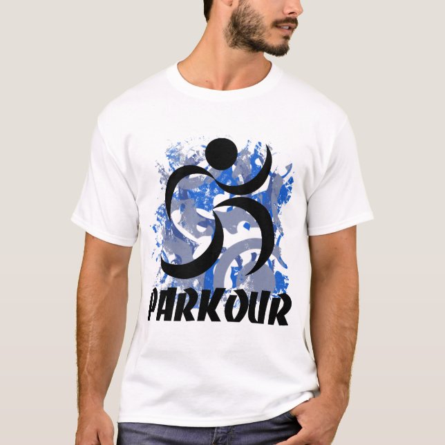 Camiseta Hombre corriente Parkour (Anverso)