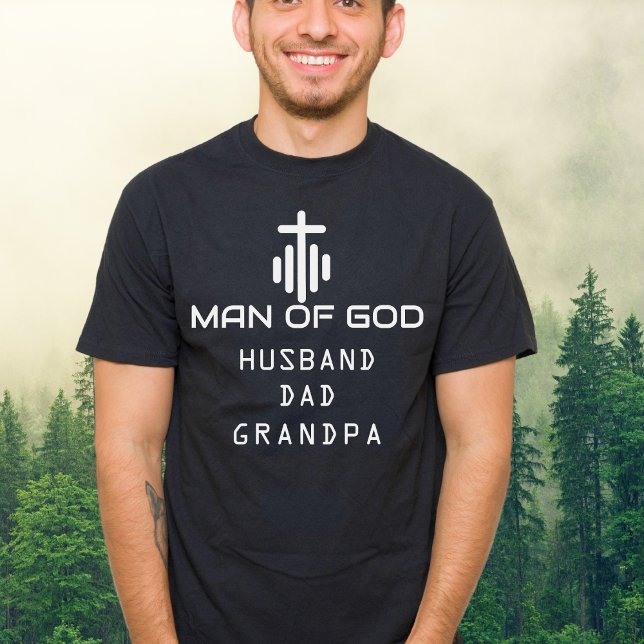 Camiseta Hombre cristiano: Esposo de Dios, papá Personaliza (Subido por el creador)