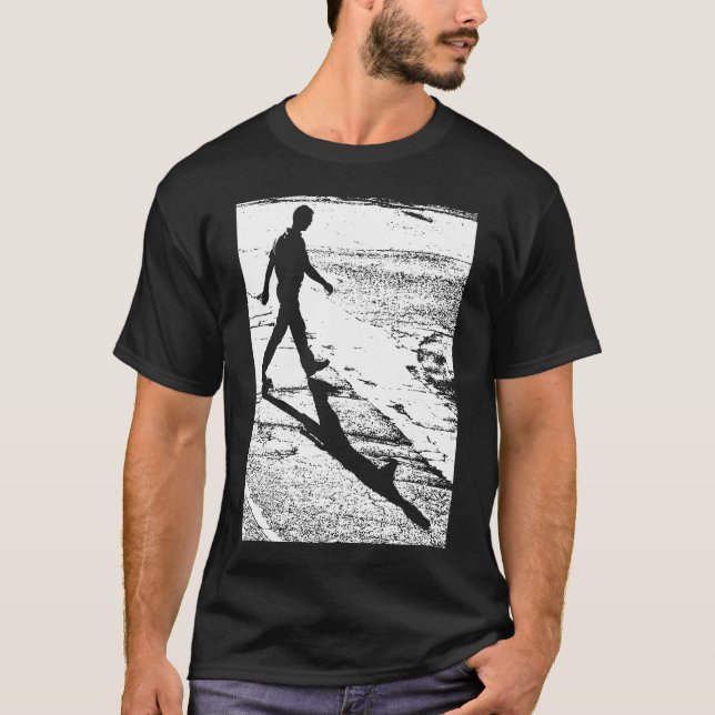 Camiseta Hombre cruzando una carretera (Anverso)