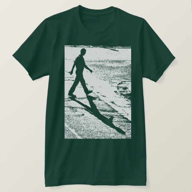 Camiseta Hombre cruzando una carretera - Personalizado (Anverso del diseño)