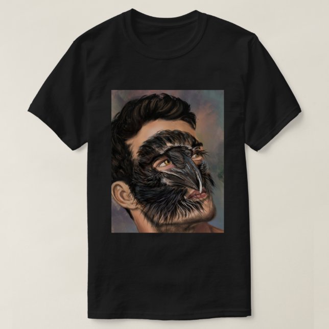 Camiseta Hombre Cuervo (Diseño del anverso)