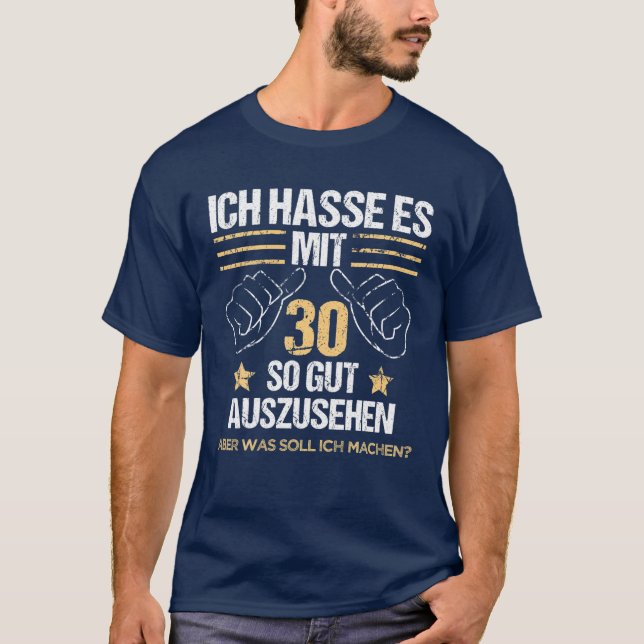 Camiseta Hombre De 30 Años Divertido Lema 30 De Cumpleaños (Anverso)