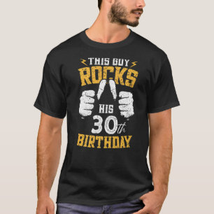 Camiseta Hombre de 30 años, este tipo roza su 30° nacimient