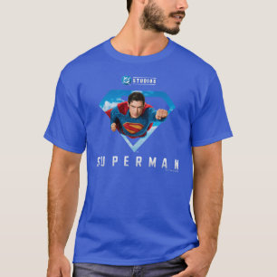 Camiseta Hombre de acero en vuelo