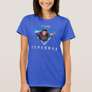 Camiseta Hombre de acero en vuelo