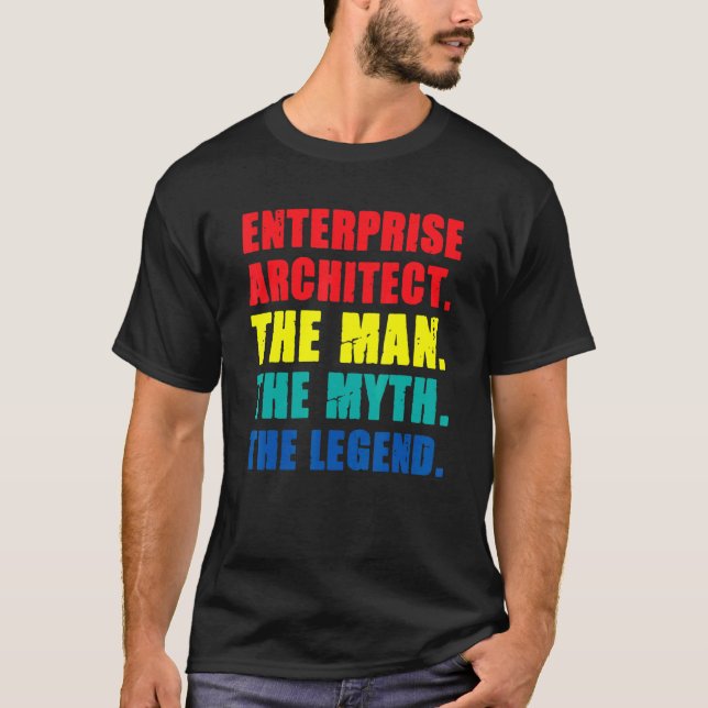 Camiseta Hombre de arquitecto empresarial Mito Leyenda Espe (Anverso)
