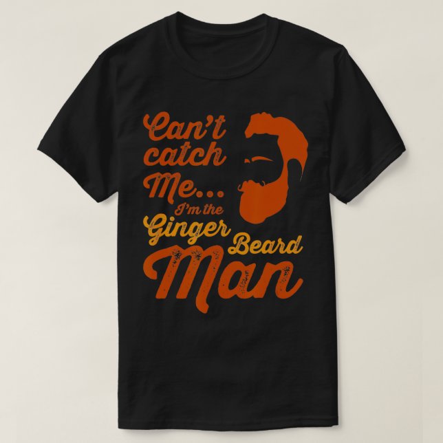 Camiseta Hombre de barba jengibre gracioso lema Hipster par (Diseño del anverso)
