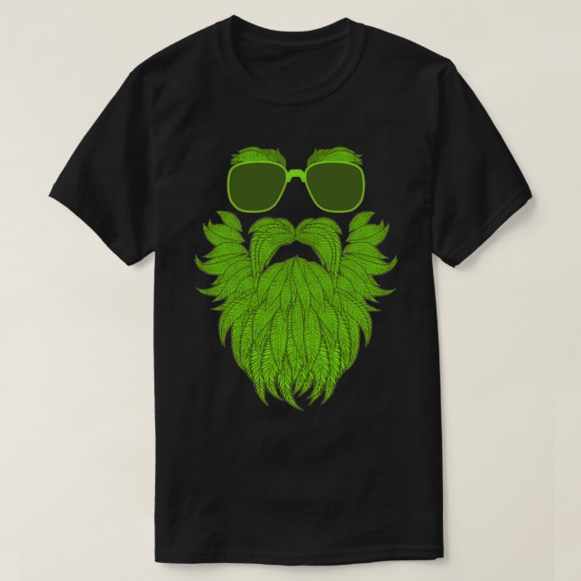 Camiseta Hombre de barba verde (Diseño del anverso)