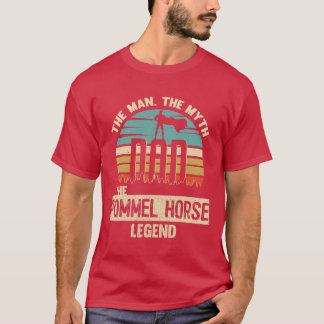 Camiseta Hombre de Caballo Leyenda de Mito Papá Pommel Caba