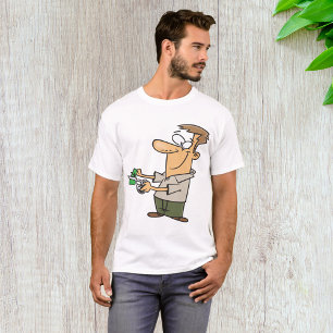 Camiseta Hombre de dibujos animados divertido cortando bill