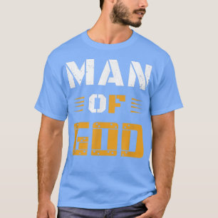 Camiseta Hombre de Dios Día del Padre Cristiano