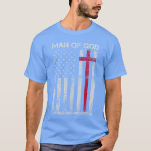 Camiseta Hombre de Dios Esposo Padre Protector Cruz Religio