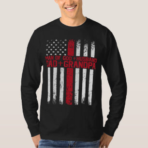 Camiseta Hombre de Dios Esposo Papá Abuelo Dios Religioso