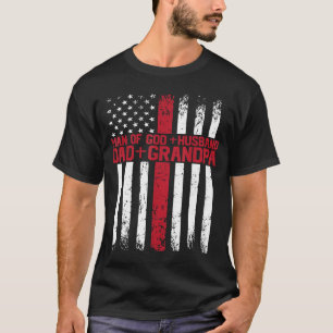 Camiseta Hombre de Dios Esposo Papá Abuelo Dios Religioso