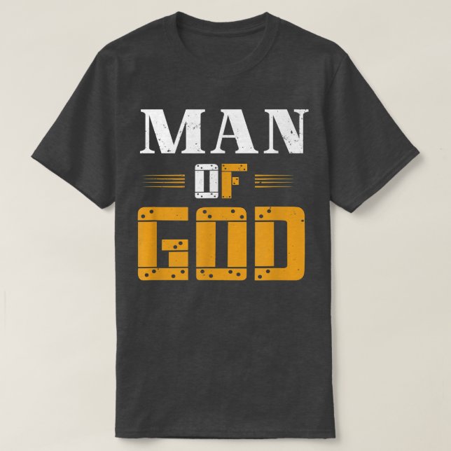 Camiseta Hombre de Dios Padre Día Cristiano (Diseño del anverso)