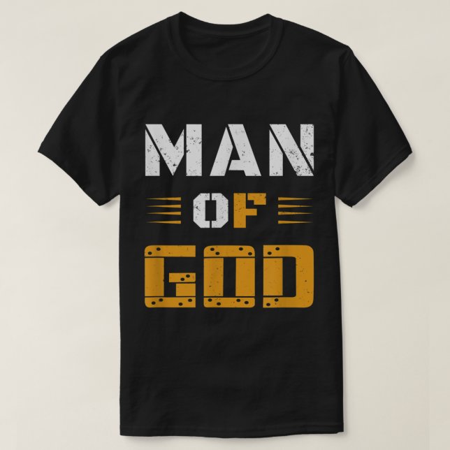 Camiseta Hombre de Dios Padres Día Cristiano (Diseño del anverso)