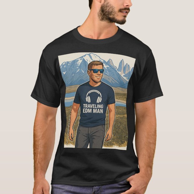 Camiseta Hombre de EDM viajero (Anverso)