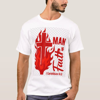 Camiseta Hombre De Fe Rojo