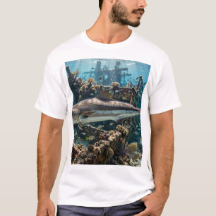 Camiseta Hombre de Florida Arte de Pesca en Alta Mar en el 