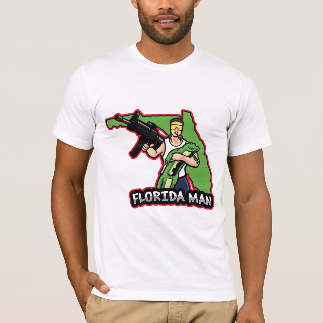 Camiseta Hombre de Florida con gator (Anverso)