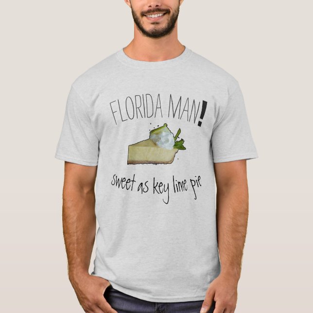Camiseta Hombre de Florida, dulce como pastel de cal, #2 (Anverso)
