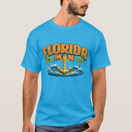 Camiseta Hombre de Florida | Estampa Gráfica Ancla Náutica 