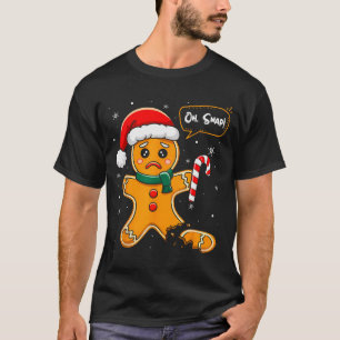 Camiseta Hombre de galleta de jengibre divertido Oh Snap Na