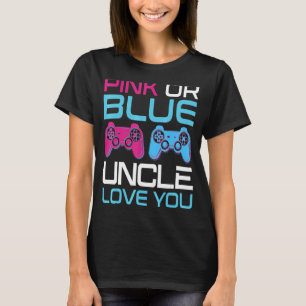 Camiseta Hombre De Género Rosa O Azul Revelador De Videojue