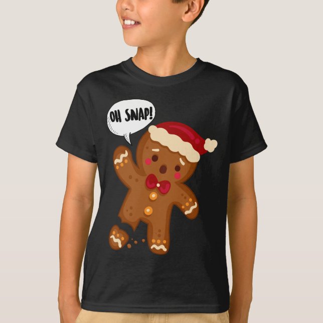 Camiseta ¡Hombre De Gingerrepan! Navidades divertidos (Anverso)