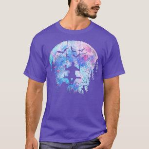 Camiseta Hombre de Halloween balanceando cuscú acuarela de 